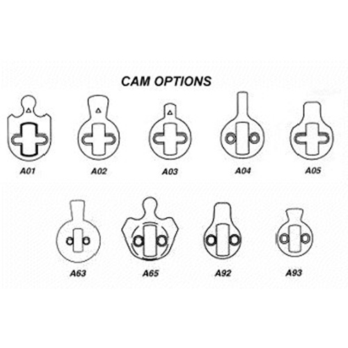 A01 CLOVERLEAF CAM CORBIN IC & CONVENTIONAL MORTISE CYL - Cylinders & Cores